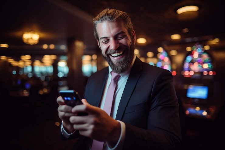 Mobile phone showing major4d baccarat table interface login